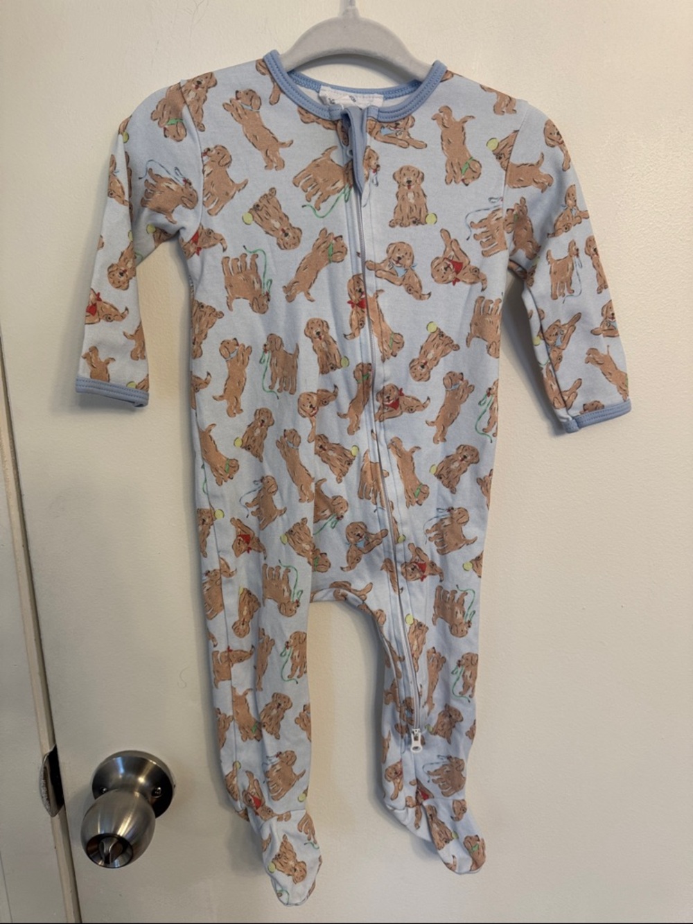 Magnolia Baby golden retriever Footed One-Piece Pajama - 100% Pima cotton